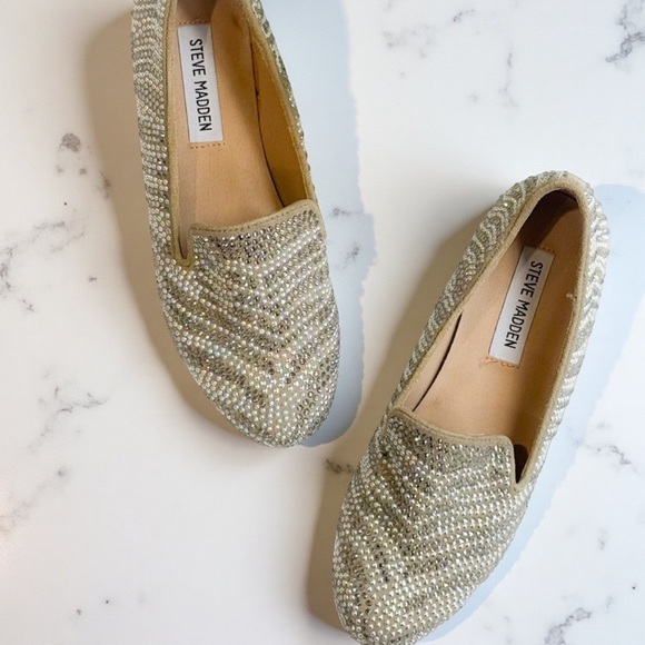 Steve Madden jeweled/ rhinestone/ beaded loafers ❤️ - Picture 2 of 8
